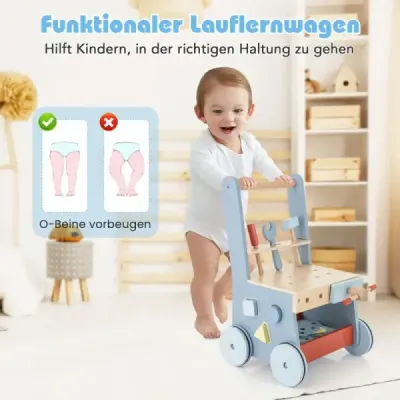 Nářadí 2 v 1 Baby Walker s víceúčelovým centrem a spodním úložným prostorem
