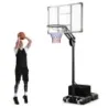 Outdoor Basketball Hoop 135/143-305 cm Výškově nastavitelný basketbalový stojan se 2 kolečky