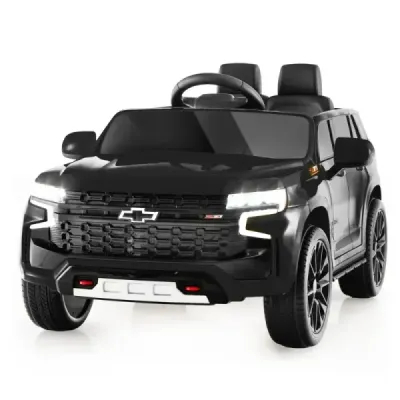 Dětské elektrické autíčko Chevrolet s 2,4G dálkovým ovládáním, odpružením, světly a hudbou, černé