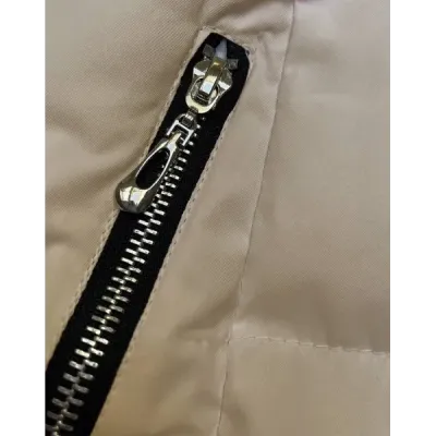 Delší dámská zimní bunda MODAM736 sv. běžovat
