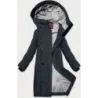 Prošívaná dámská zimní bunda LHD MODA4572 grafitová