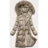 Prošívaná dámská zimní bunda S\'west MODA8266 béžová