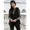 Dámská kožešinová vesta MODA1402 černá