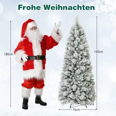 Umělý vánoční stromek se světly Slavnostní stromek Umělý stromek pro domácnost zelený 180 cm