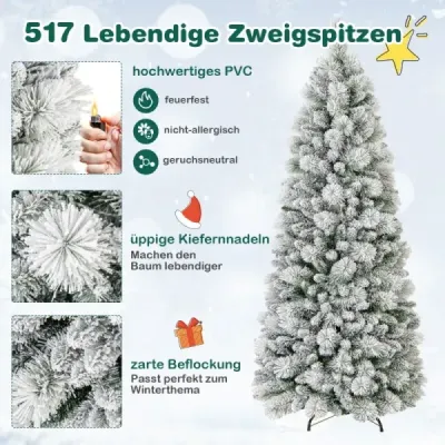 Umělý vánoční stromek se světly Slavnostní stromek Umělý stromek pro domácnost zelený 180 cm