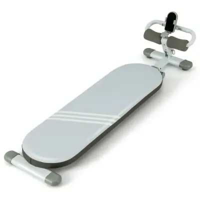 Skládací lavice se 3 nastavitelnými úhly a Držák na mobil tréninková lavice modrá