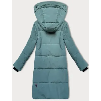 Prošívaná dámská zimní bunda LHD MODA4572 šedozelená