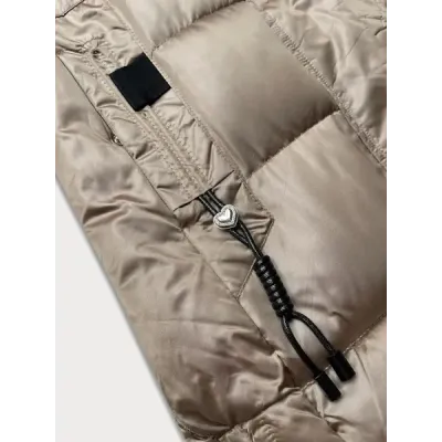 Prošívaná dámská zimní bunda S\'west MODA8266 béžová