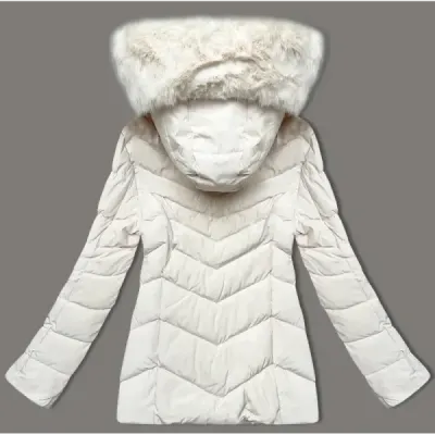 Prošívaná dámská přechodná bunda S\'west MODA8301 ecru