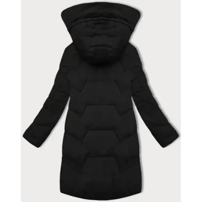 Dámská tenčí zimní bunda s kapucí LHD MODA4585 černá