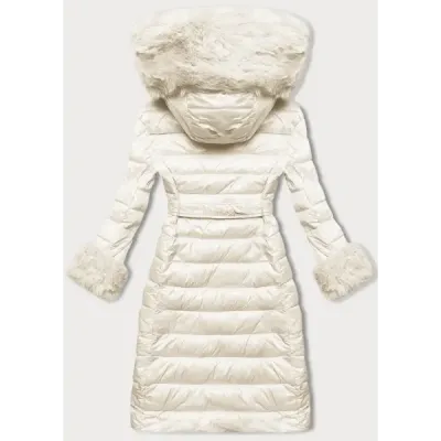 Dámská zimní bunda MODA3160 ecru