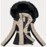 Krátká zimní dámská bunda S\'WEST MODA8308 béžová