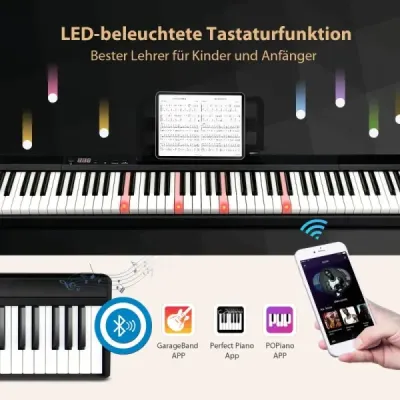 Elektronická klávesnice 88 Klávesnice Elektrické piano Sada hudebních nástrojů digitální klávesnice