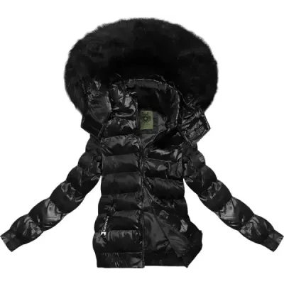 Krátká dámská zimní bunda MODA597 černá