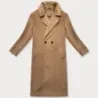 Dámský přechodný oversize kabát MODA8161 camel