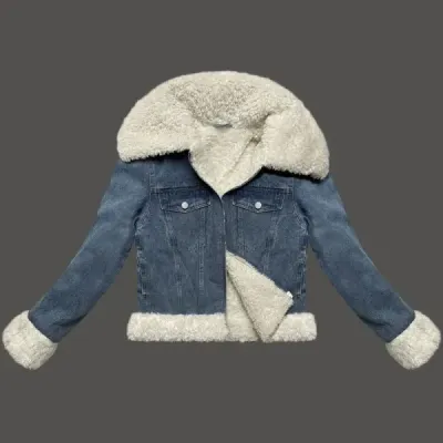 Damská jeansová bunda MODA8217 modrá