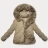 Přechodná dámská bunda MODA9179 béžová