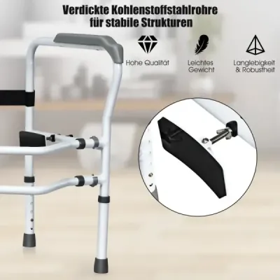 Bezpečnostní zábradlí s nastavitelnou výškou a šířkou pro seniory