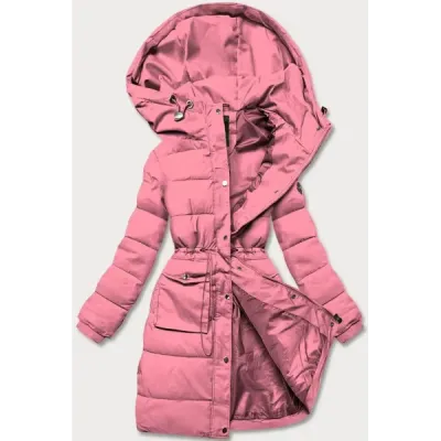 Dámská zimní bunda MODA865 růžová