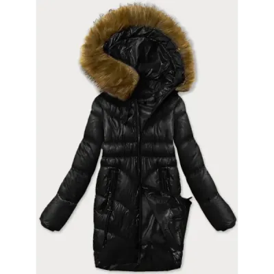 Dámská zimní bunda s ozdobnými kapsami S\'west MODA8259 černá