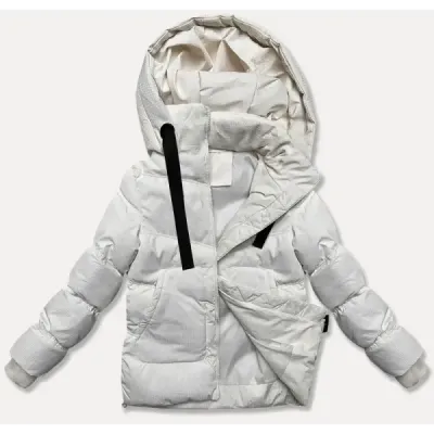 Hrubá dámská zimní bunda MODA3251 ecru