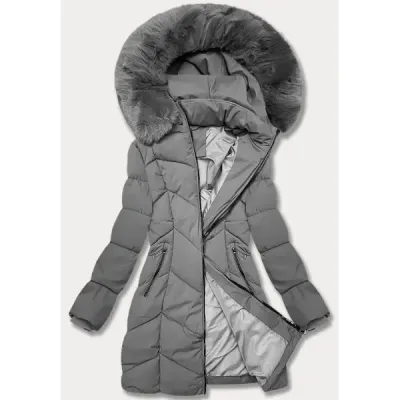 Dámská zimní bunda S\'west MODA8306BIG tmavě šedá