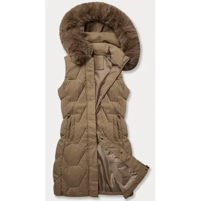 Dámská vesta MODA9172 tmavě béžová
