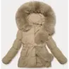 Přechodná dámská bunda MODA9183 béžová