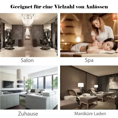 Pedikérská židle s nastavitelnou výškou sedáku podnožka pro péči o nehty v salonech spa černá