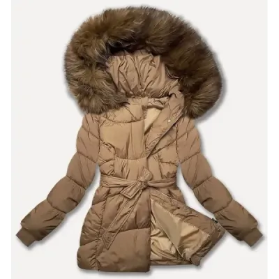 Přechodná dámská bunda MODA3238 camel