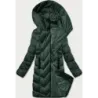 Zimowa pikowana kurtka damska S\'west ciemny zielony (B8273-10)