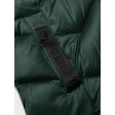 Zimowa pikowana kurtka damska S\'west ciemny zielony (B8273-10)