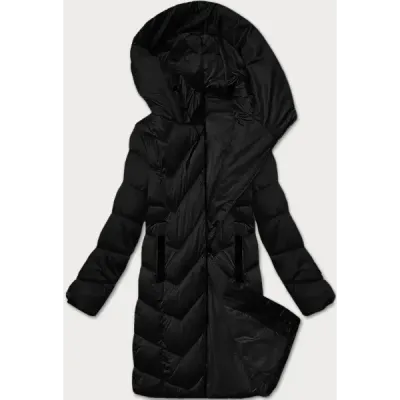 Zimowa pikowana kurtka damska S\'west czarna (B8273-1)