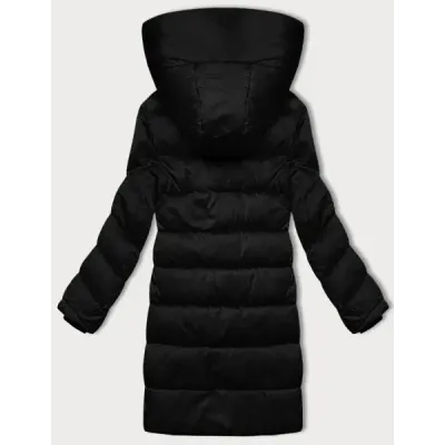 Zimowa pikowana kurtka damska S\'west czarna (B8273-1)
