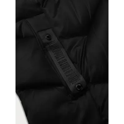 Zimowa pikowana kurtka damska S\'west czarna (B8273-1)