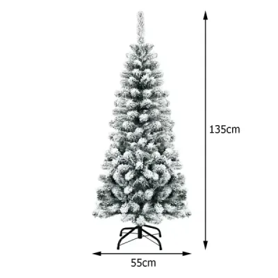 135cm umělá tužka Vánoční stromeček se sněhem a 150 LED světly 135cm umělá tužka Vánoční stromeček se sněhem a 150 LED světly