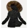 Dámská přechodná bunda bomber J Style černo-béžová (5M3238-392B)