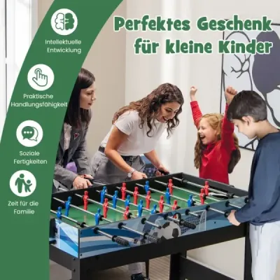 15 in 1 Spieltisch Set Tischspiel multifunktional mit Tischfußball Hockey Billard Tischtennis