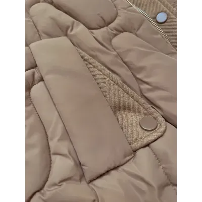 Krátká dámská zimní bunda S\'west MODA8261 béžová