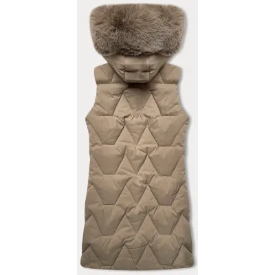 Dámská vesta MODA9172 béžová