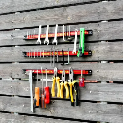 3 x magnetický držák na nářadí sada nástěnných magnetických lišt magnetická lišta 46 cm