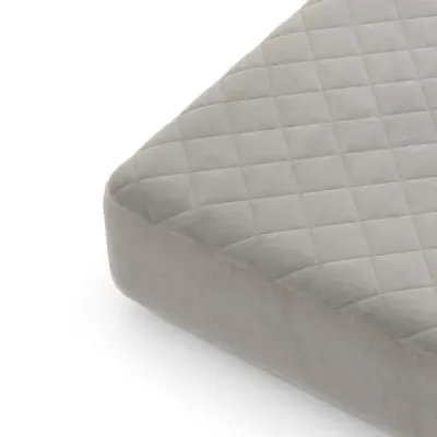 Chránič matrace luxusní super měkký matracový topper s hlubokou kapsou šedý 180 x 200 cm