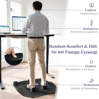 Podložka proti únavě s masážními body a 360° rolovací masážní koulí Podložka na stání Podložka proti únavě s masážními body a 360° rolovací masážní koulí Podložka na stání