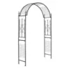Rose Arch kovový zahradní oblouk pro popínavé rostliny Trellis Arch pro svatební párty na dvorku 143 x 40 x 234 cm