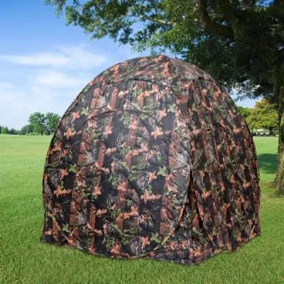 Lovecký stan vyskakovací design s 360° výhledem a taškou na přenášení a napínacími popruhy pro 2 osoby
