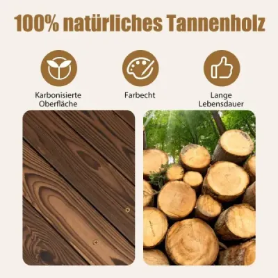 1,7 m dlouhý dřevěný zahradní most Dekorativní jezírkový most s ochranou proti pádu nosnost 180 kg