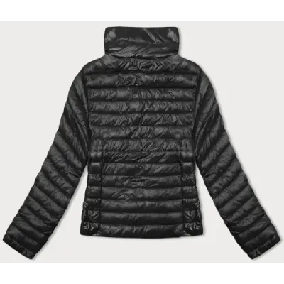 Pikowana kurtka damska ze stójką J Style czarna (16M9130-392)