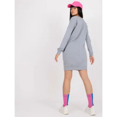 Šedé minišaty (MODA006)