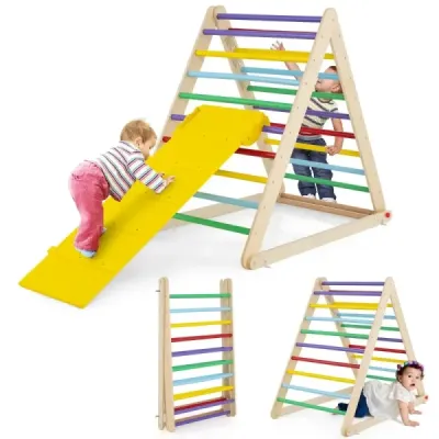 Lezecký trojúhelník s žebříkem Skládací prolézačka Příčkový trojúhelník pro rozvoj Colorful