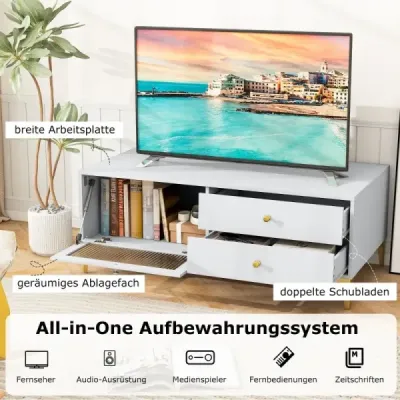 TV stolek pro TV 55 palců se zásuvkami konzolová skříňka TV skříňka TV konzole